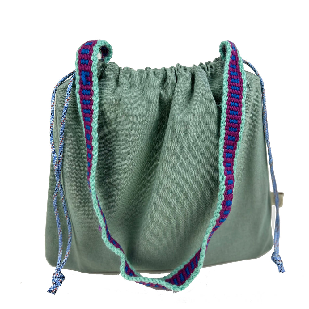 Reversible Kolan Handbag - Mint Green