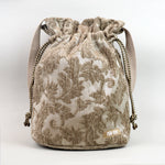 Beige Motif Patterned Maxi Shoulder Bag